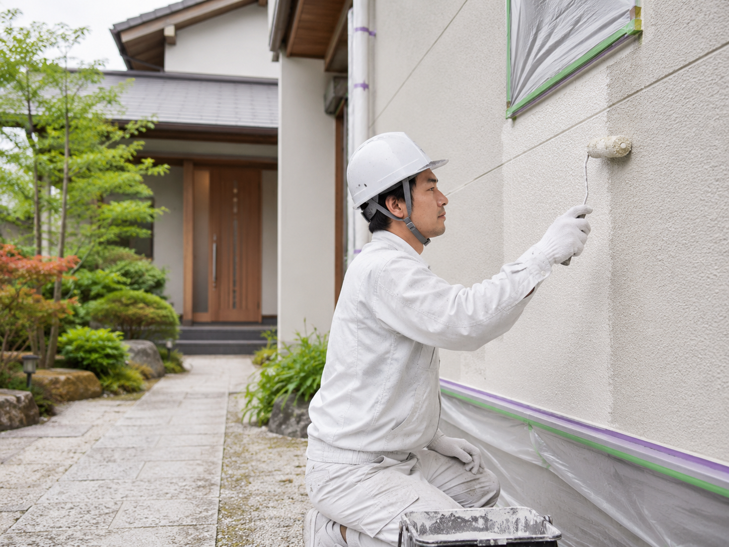 彰美建装の仕事風景